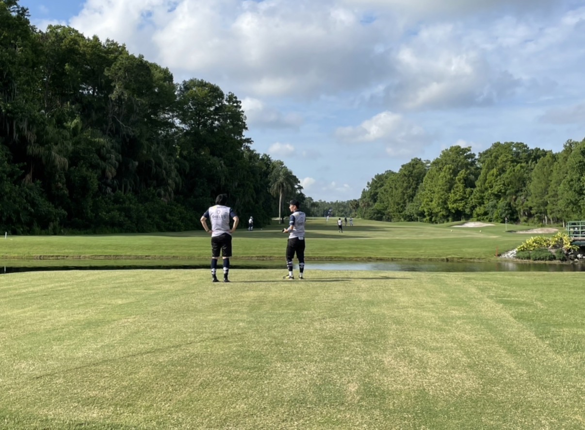 フットゴルフのプレー風景